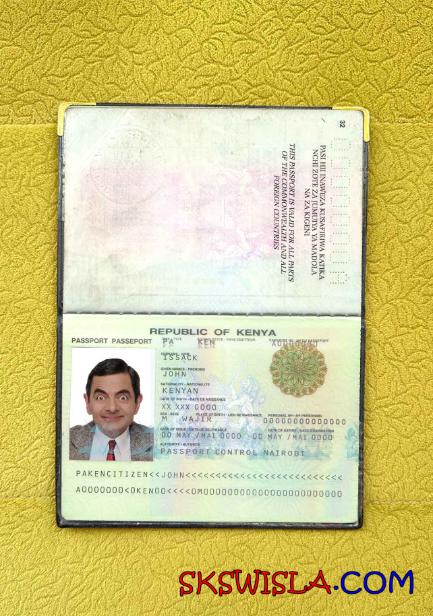 Kenia paszport (2011-2019) wygląd zdjęcia pliki PSD, skan i fotografowany obraz